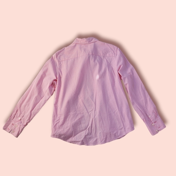 Tommy Hilfiger pink and white striped cotton blouse dress shirt size XL - Picture 2 of 3